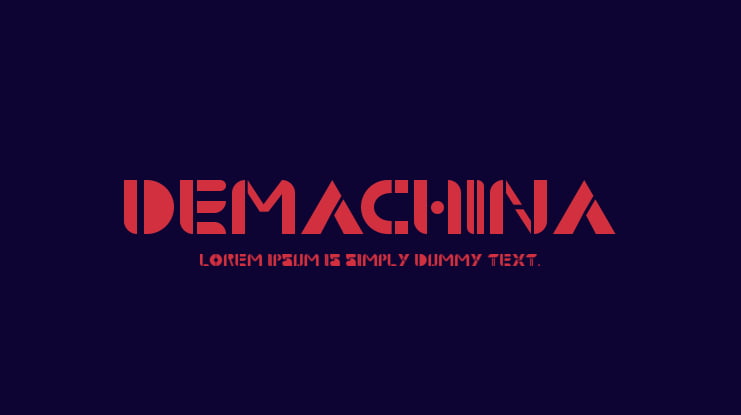 Demachina Font
