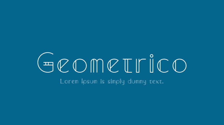 Geometrico Font