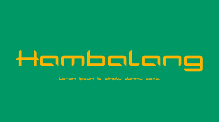Hambalang Font Family