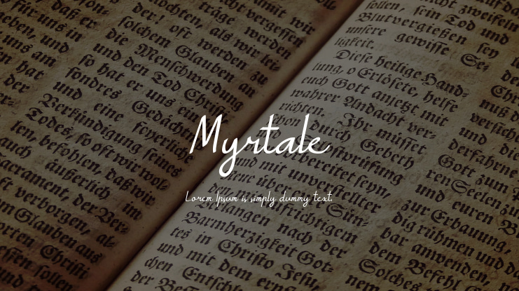 Myrtale Font