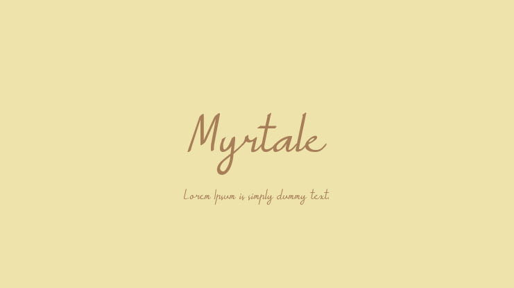 Myrtale Font
