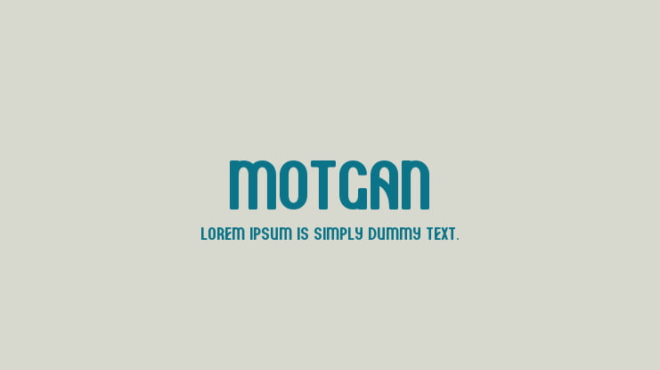Motgan Font Family