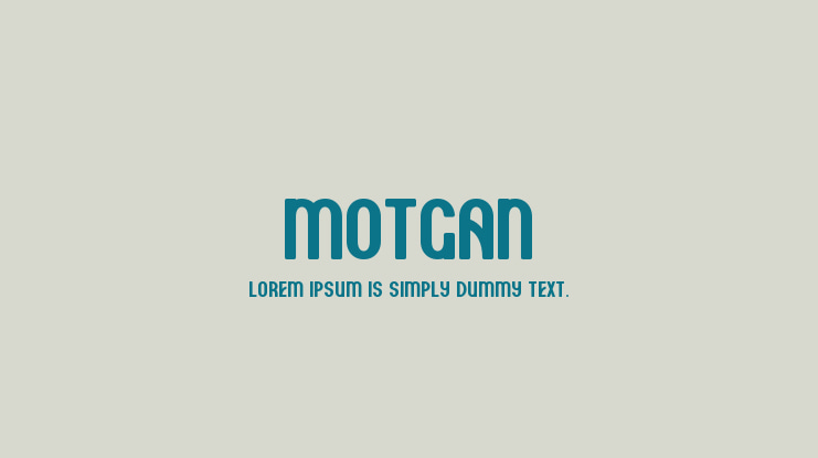 Motgan Font Family
