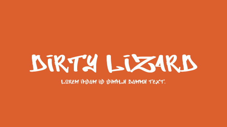 Dirty Lizard Font