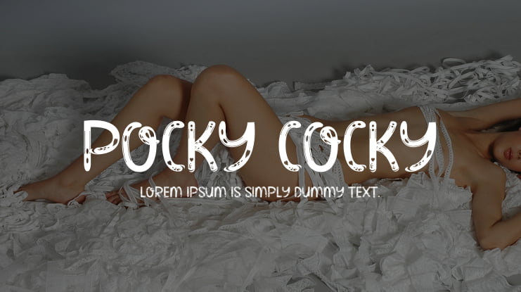 Pocky Cocky Font