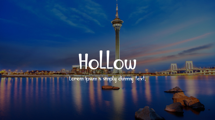 Hollow Font