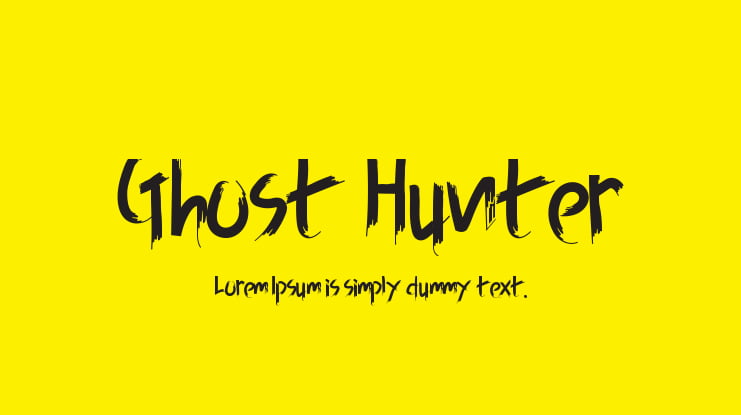 Ghost Hunter Font
