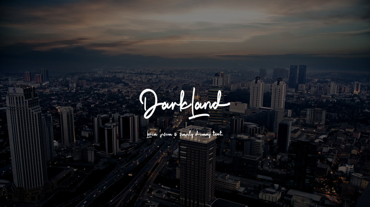 DarkLand Font