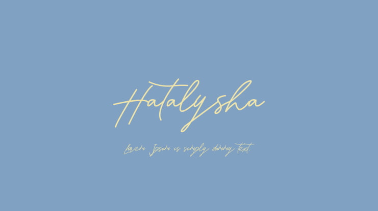 Hatalysha Font