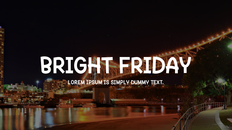 Bright Friday Font