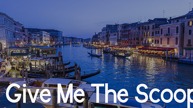 Give Me The Scoop Font