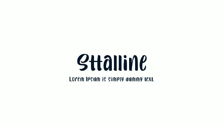 Sttalline Font