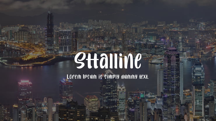 Sttalline Font