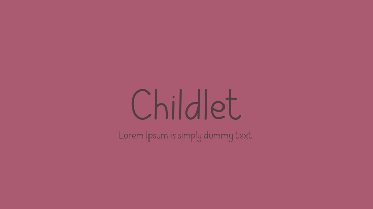 Childlet Font Family