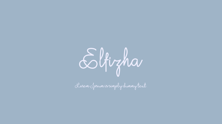 Elfizha Font