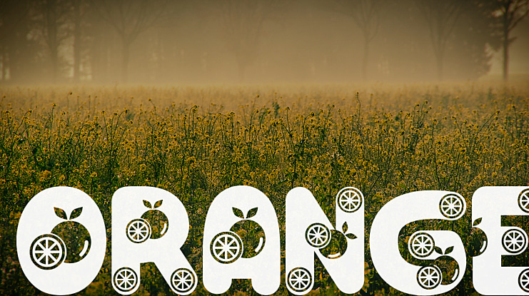 Orange Font