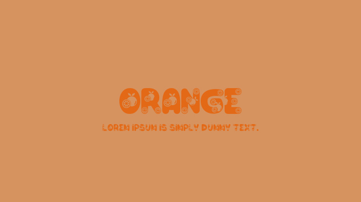 Orange Font