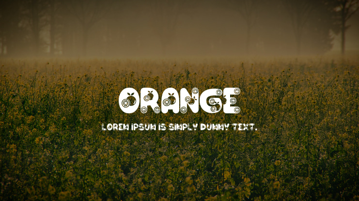 Orange Font