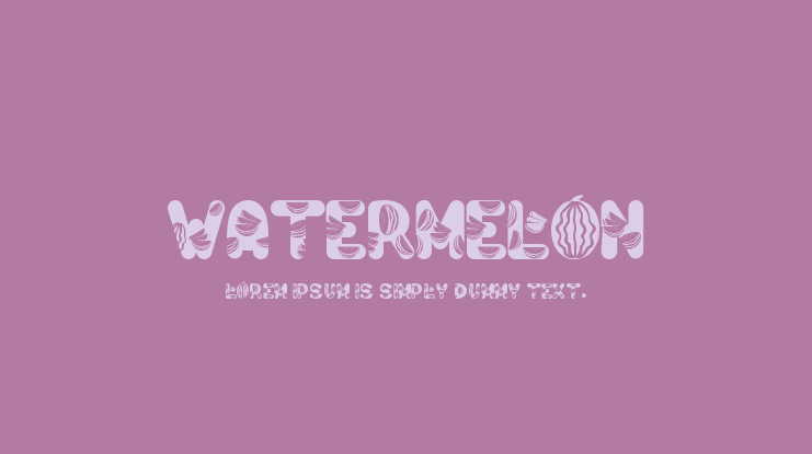 Watermelon Font