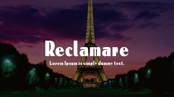 Reclamare Font