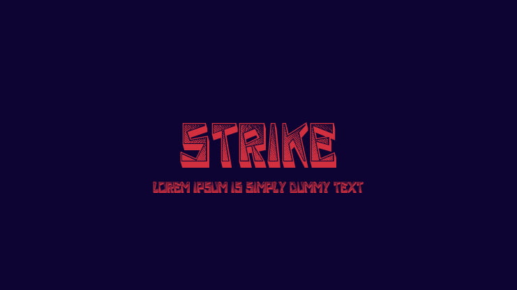 Strike Font