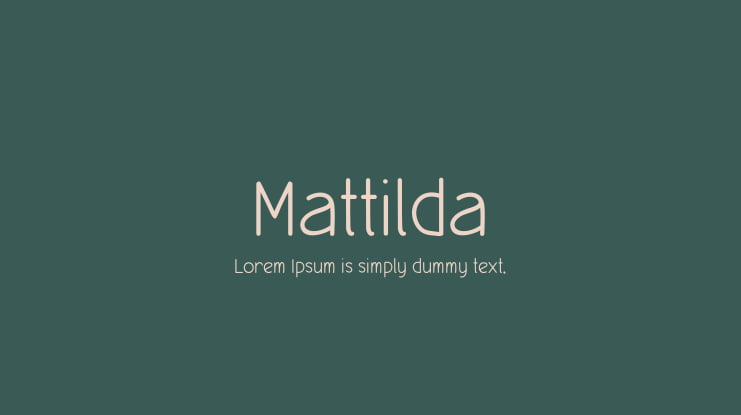 Mattilda Font Family