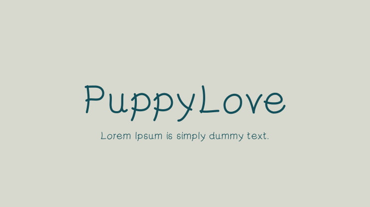 PuppyLove Font Family