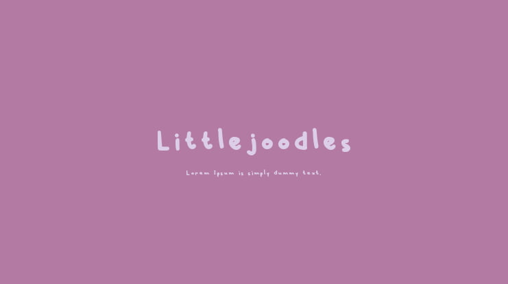 Littlejoodles Font