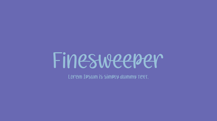 Finesweeper Font