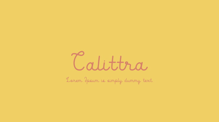 Calittra Font