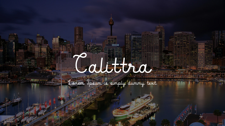 Calittra Font