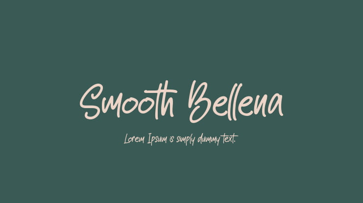 Smooth Bellena Font