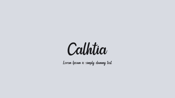 Calhtia Font