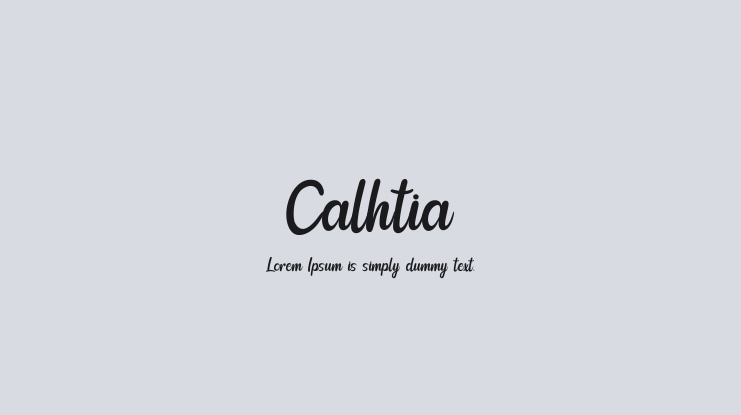 Calhtia Font