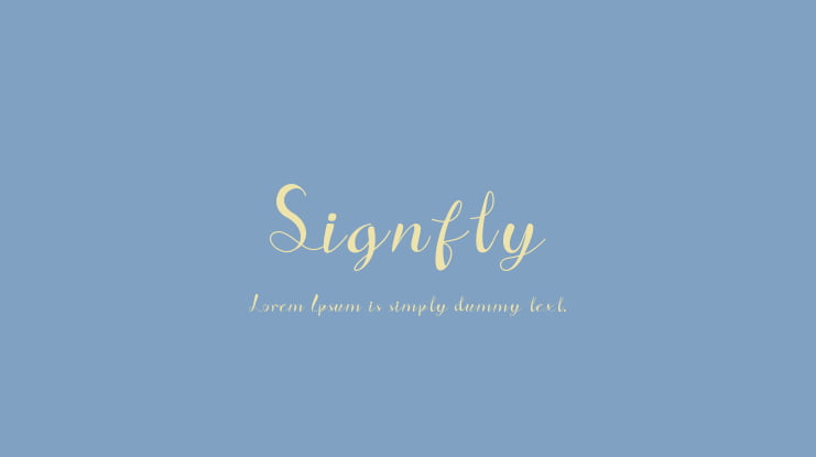 Signfly Font