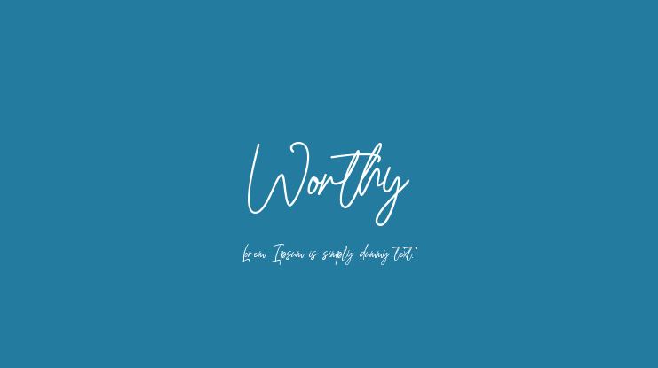 Worthy Font