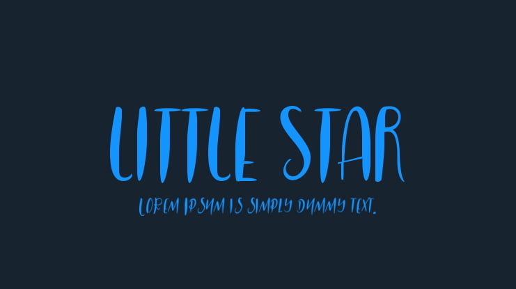 LITTLE STAR Font
