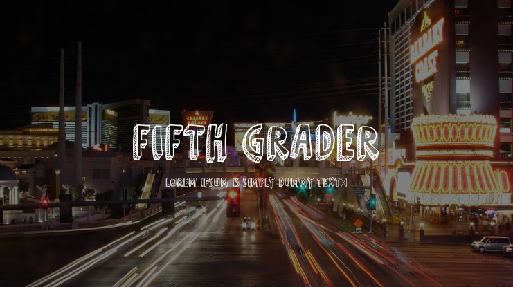 Fifth Grader Font