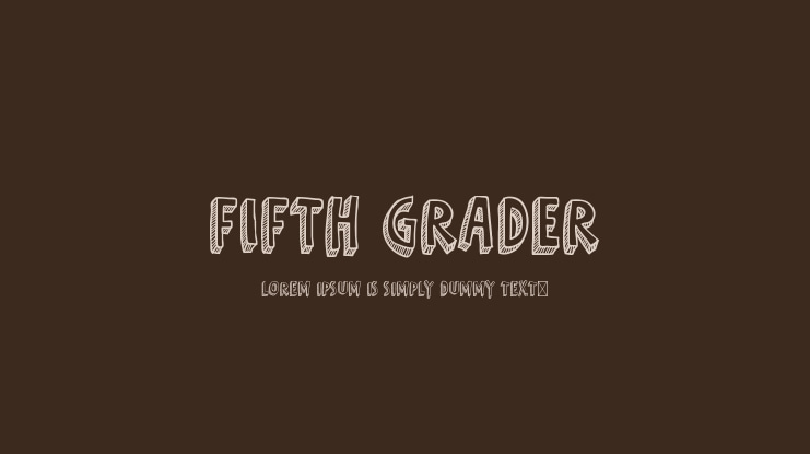 Fifth Grader Font