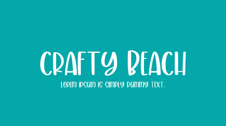 Crafty Beach Font