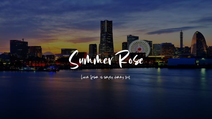 Summer Rose Font