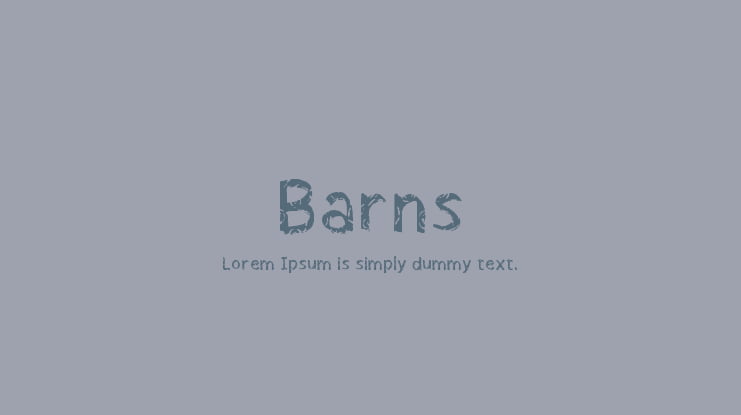 Barns Font