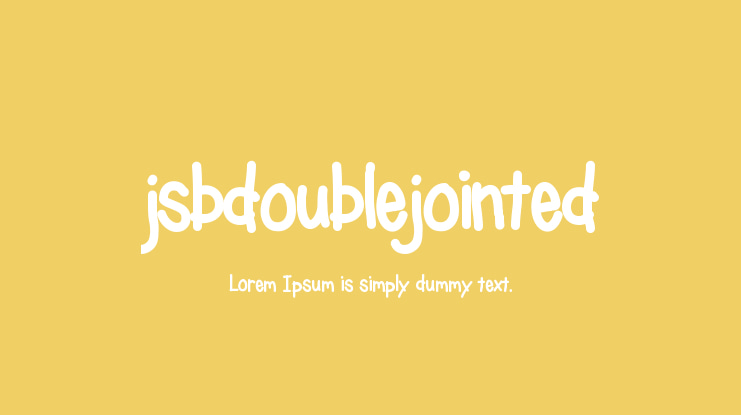 jsbdoublejointed Font