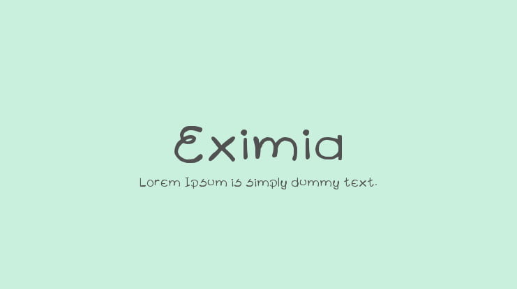 Eximia Font