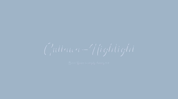 Guttawa-Highlight Font Family