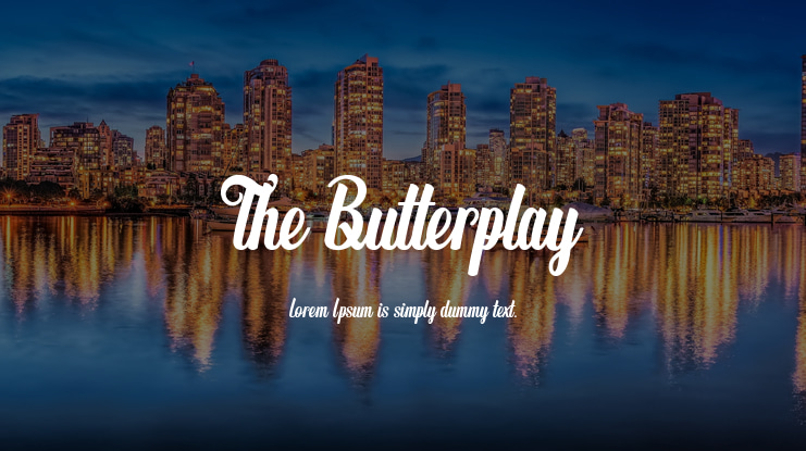 The Butterplay Font