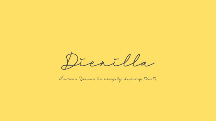 Dienilla Font