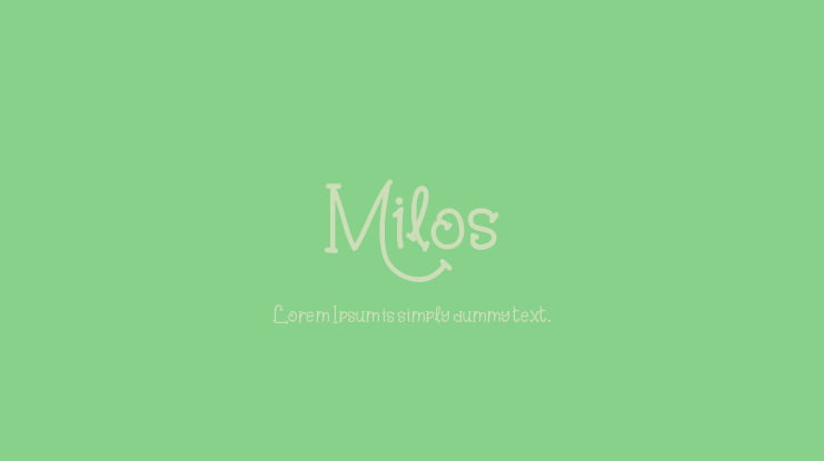 Milos Font