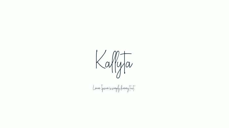 Kallyta Font