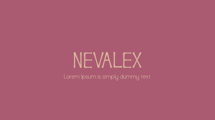 NEVALEX Font